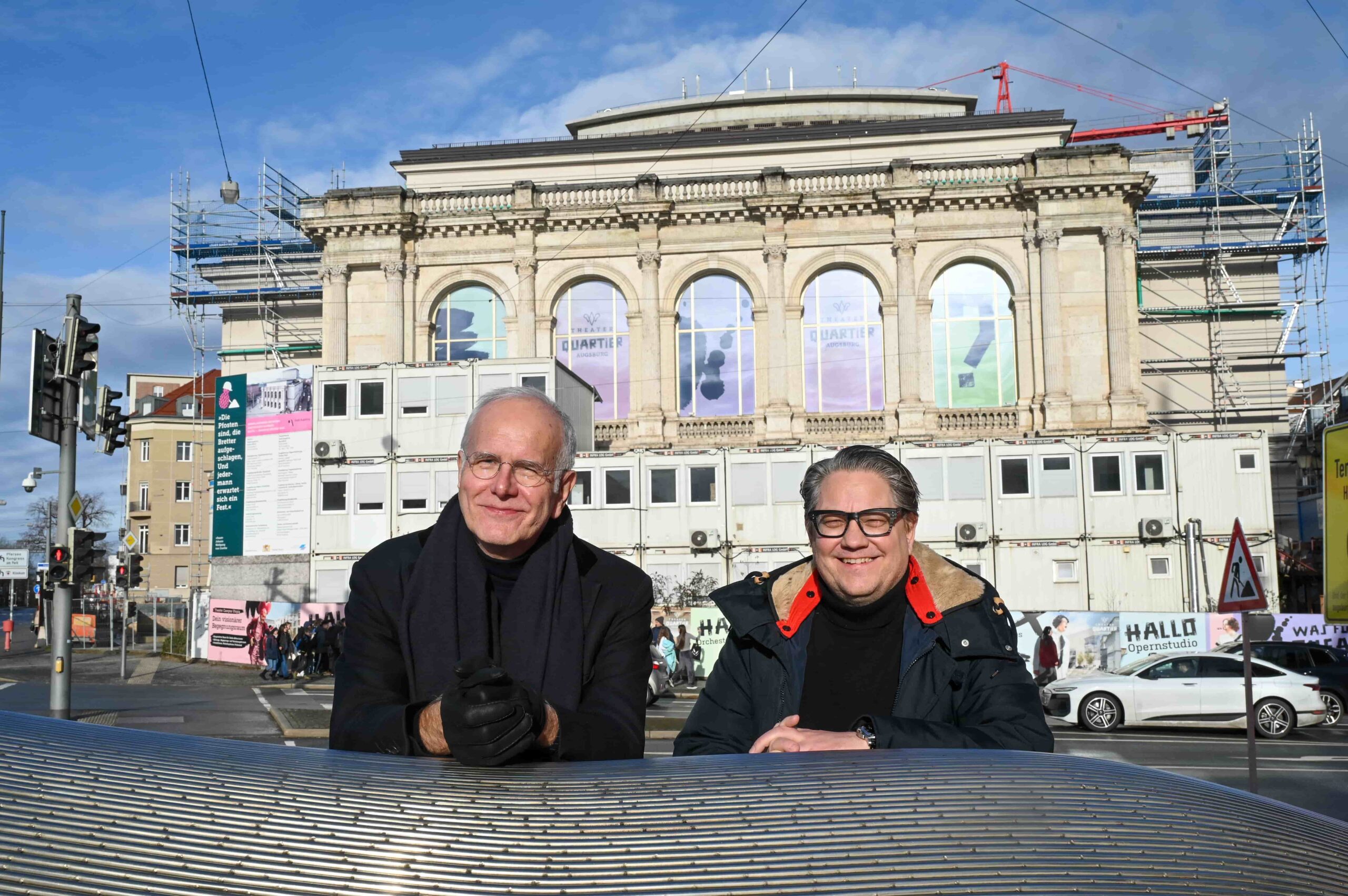 Harald Schmidt und André Bücker in Augsburg