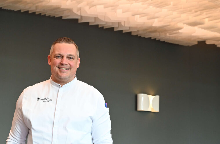 Poträtfoto von Küchenchef Simon Lang im Restaurant Sartory in Augsburg